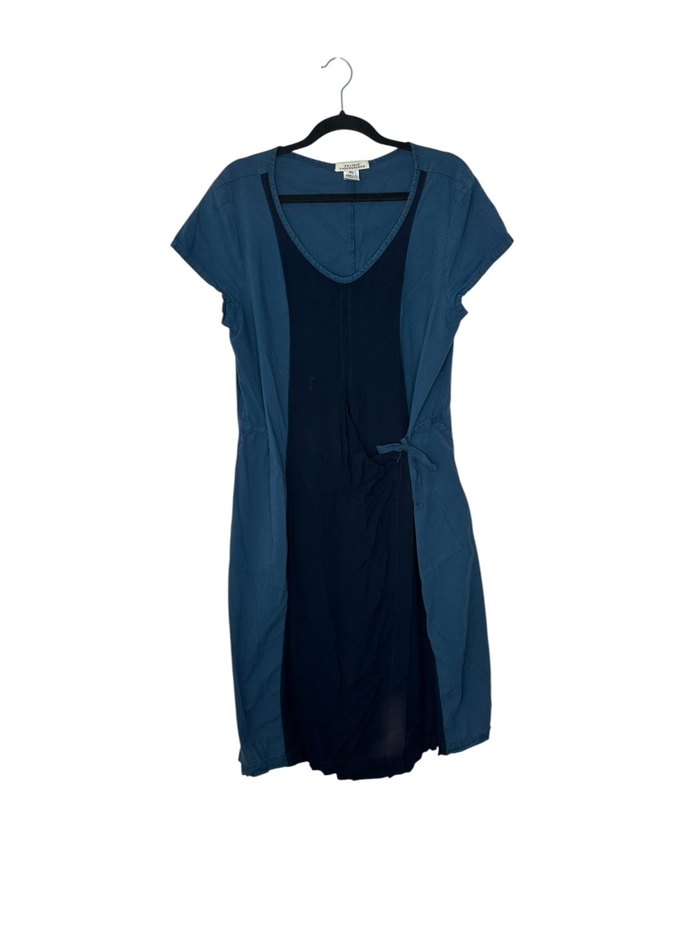 Prairie Underground blue organic cotton tie dresss